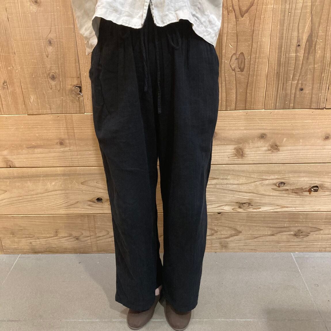 ふんわりしぼガーゼロングパンツ