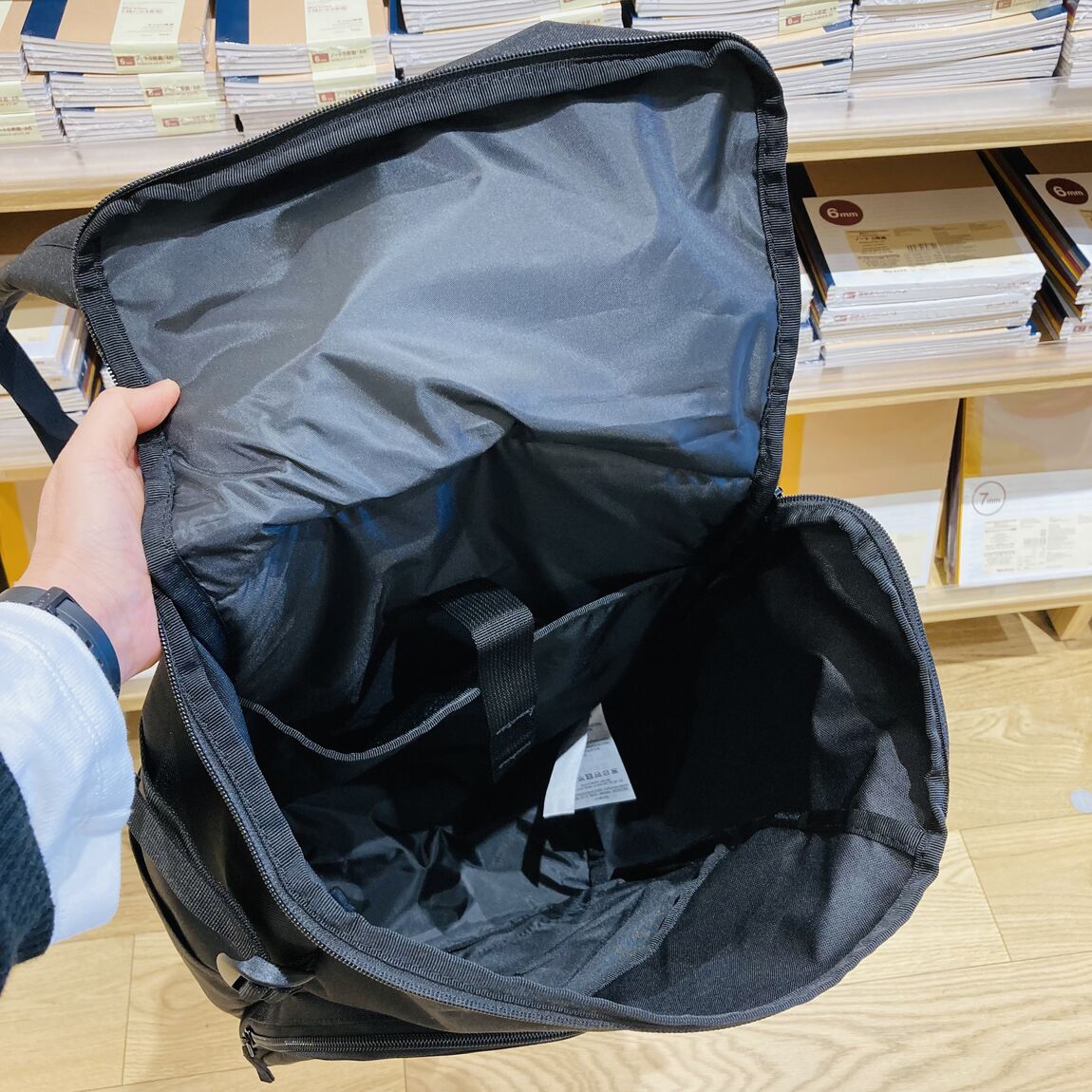 リュックの容量紹介　画像