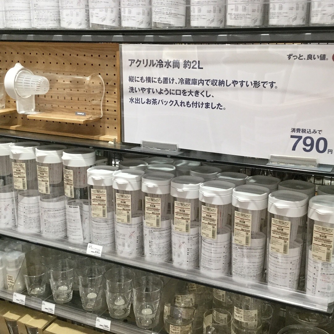 アクリル冷水筒売場