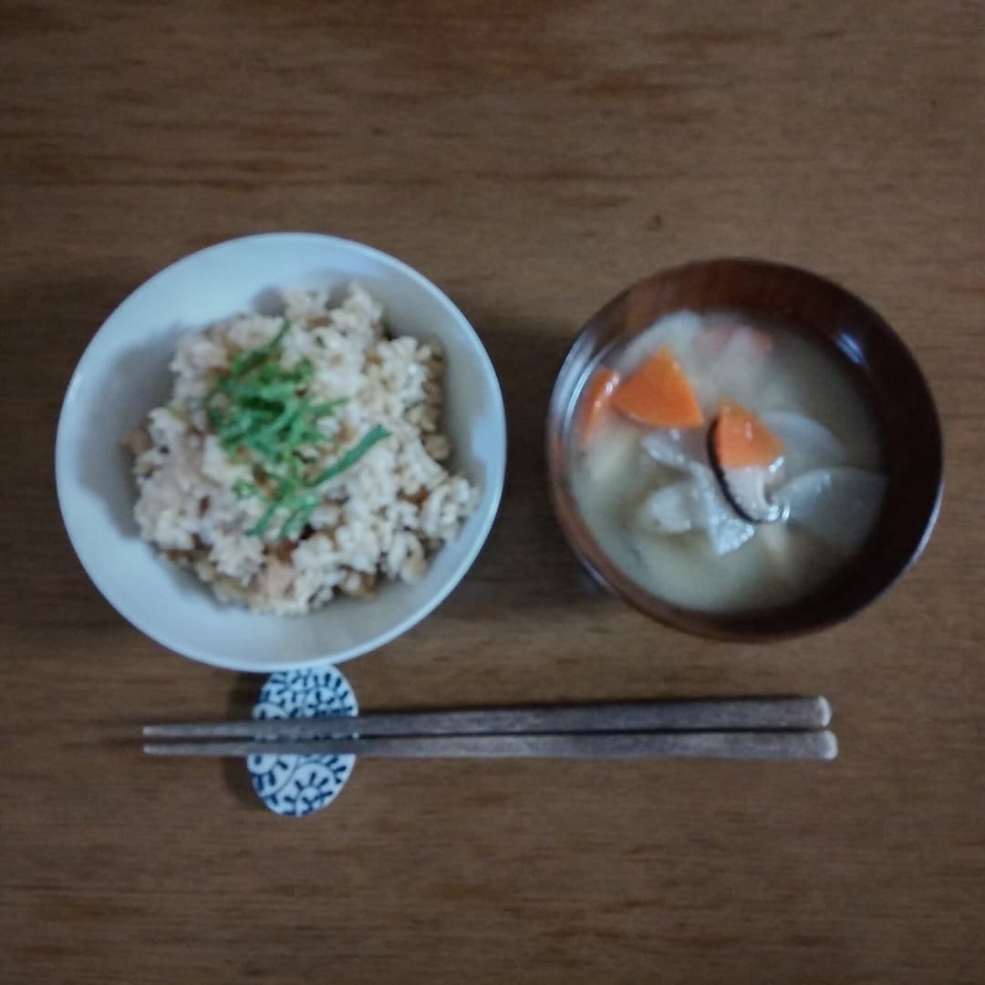 ほたてと昆布　上から