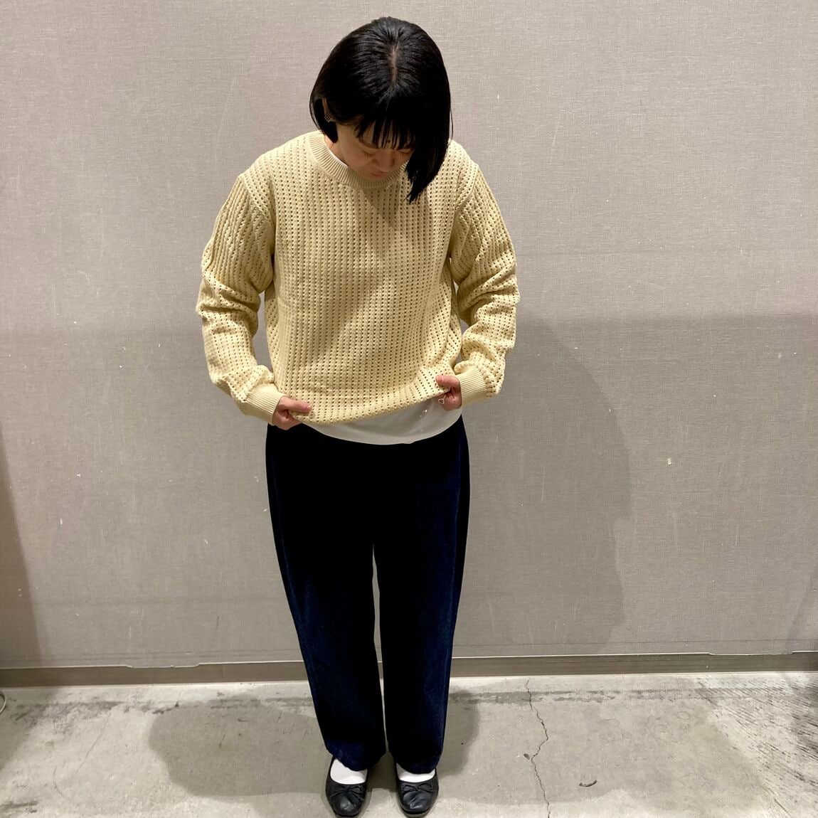 メッシュセーター