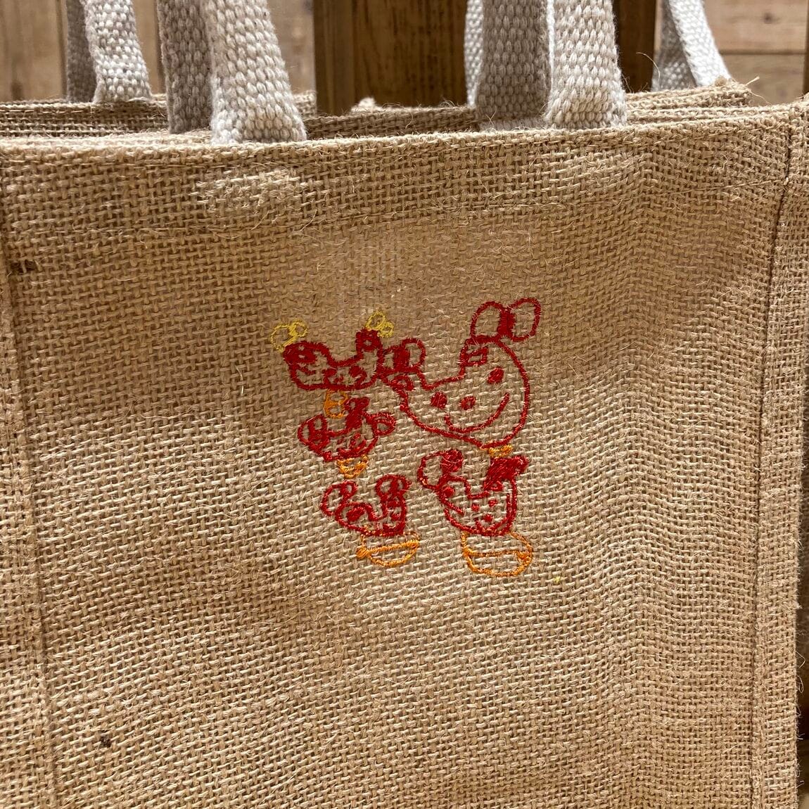 イラスト刺繍例