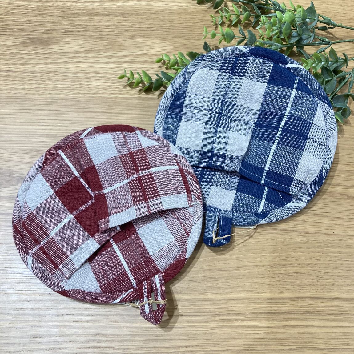【イオンモール各務原】新商品|インド綿のチェック柄キッチン雑貨_gJXd7y