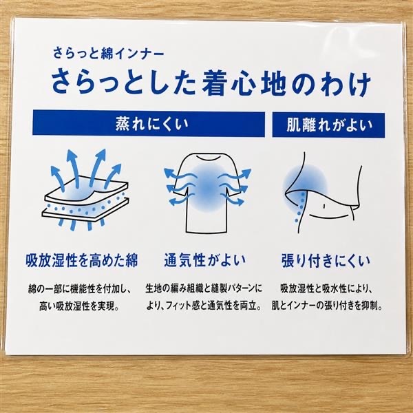 さらっと綿特長