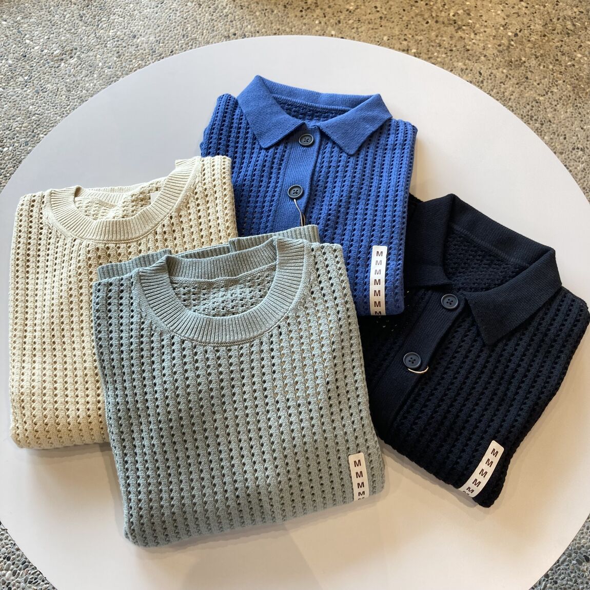 メッシュセーター2種