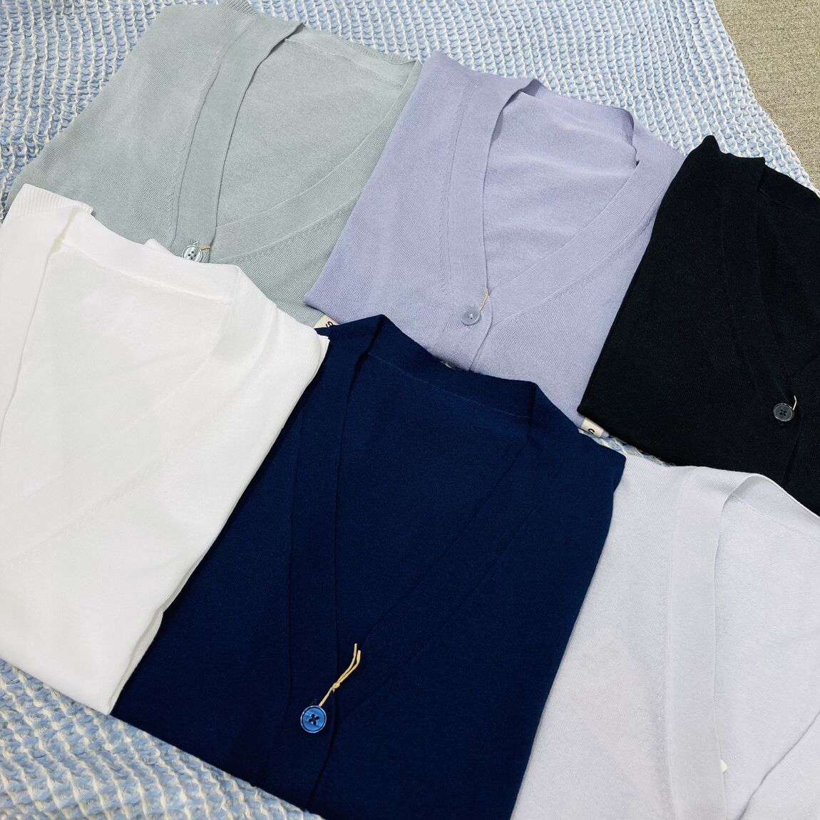 婦人 UVカット Vネックカーデ