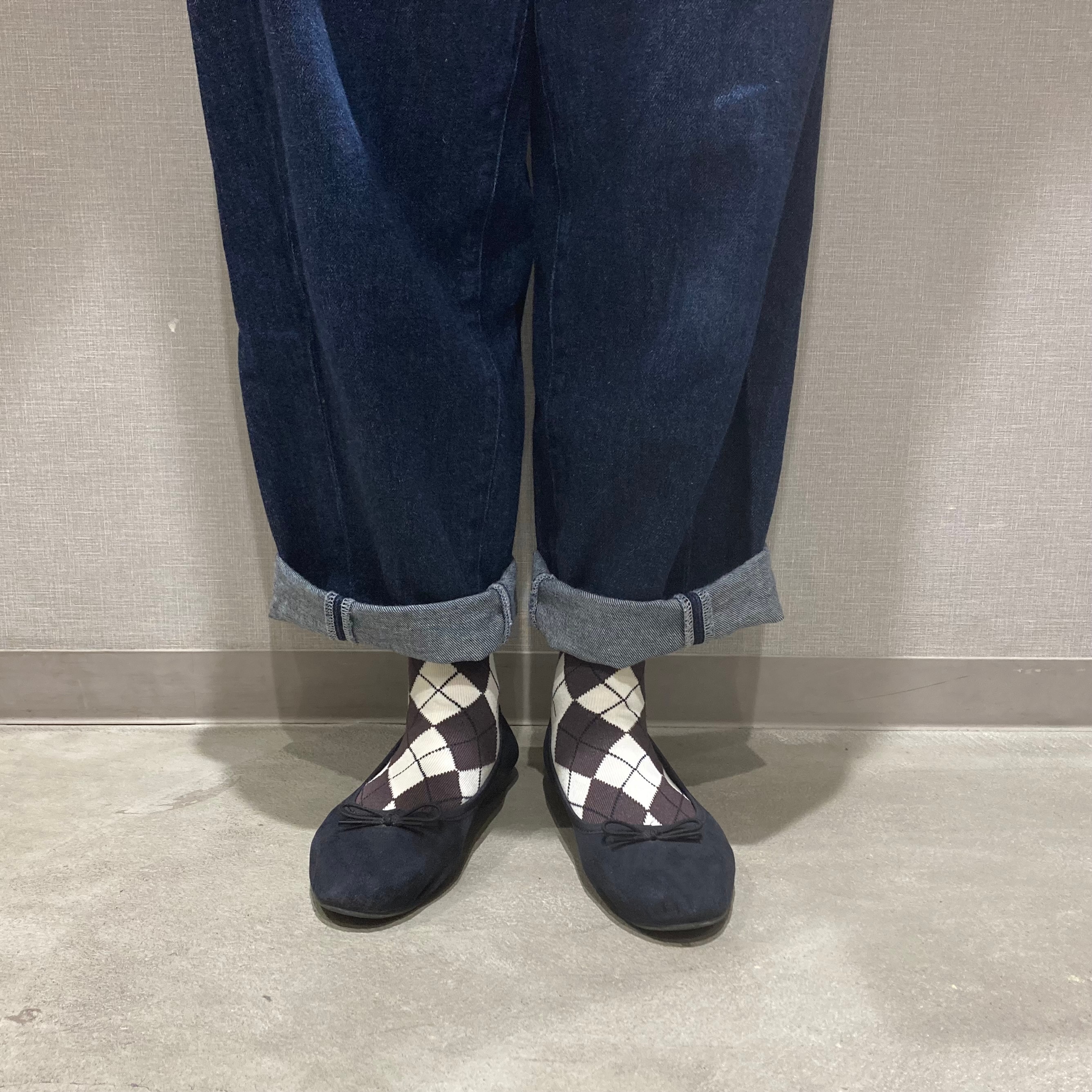 秋に履きたい、アーガイル靴下_0YlwOu