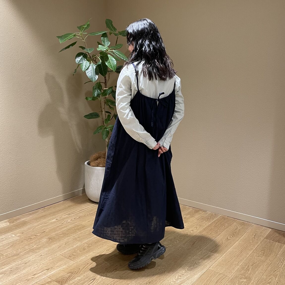 ドットキャミワンピース