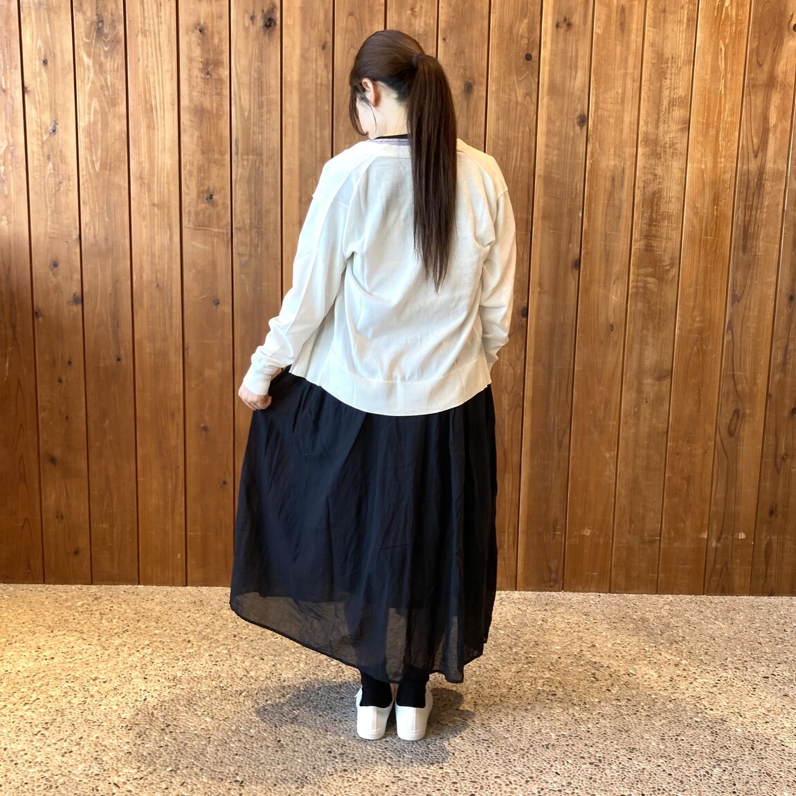 強撚ギャザースカート