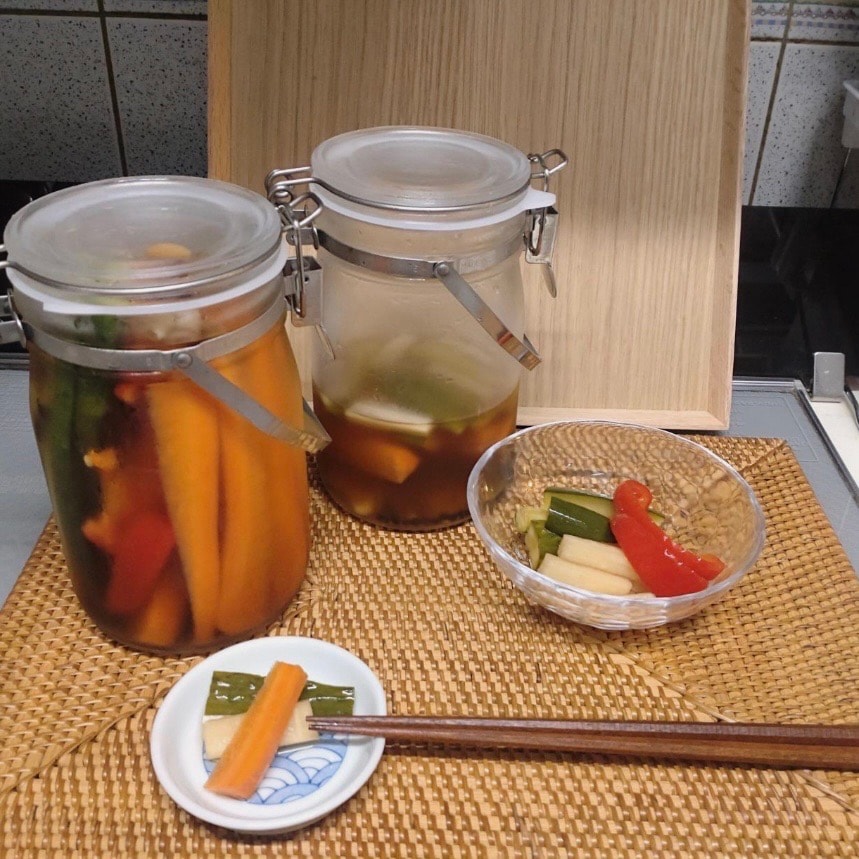 【富山堀川本郷】「果実酒用ビン」を使って今が旬の梨シロップ作りました♪_E9ids3