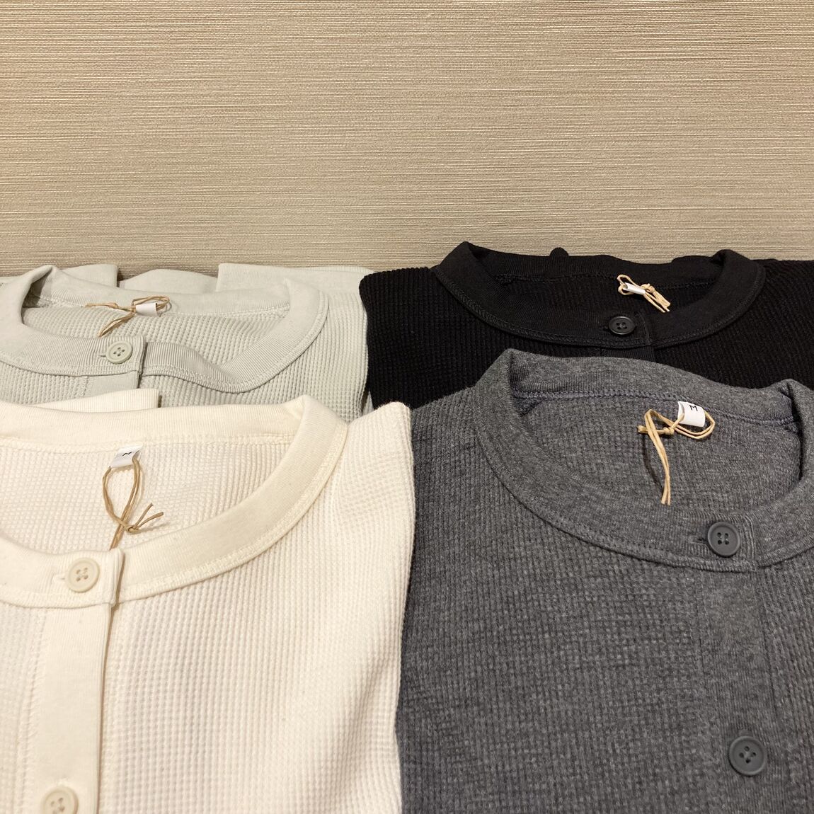 ワッフルカーディガン