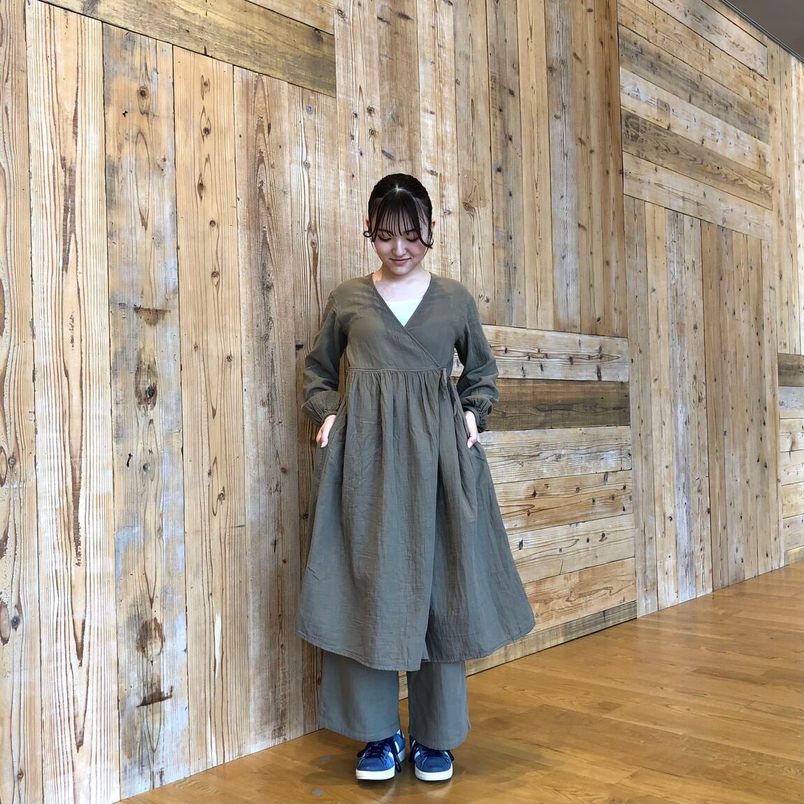 二重ガーゼワンピース