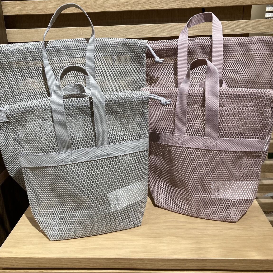 【コロワ甲子園】人気の立体メッシュ持ち手付き巾着に新色が登場！_jPO5Gh