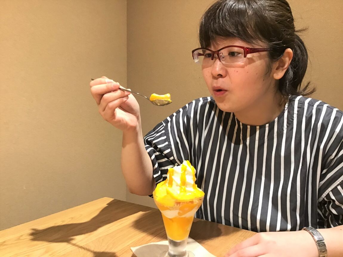 【Café&MealMUJIシエスタハコダテ】マンゴーパフェ3