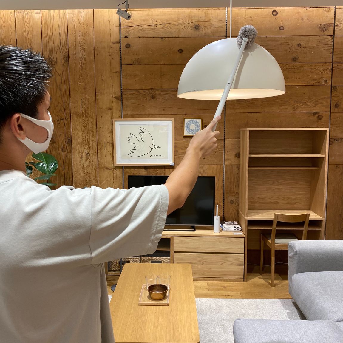 モップ（作業中）
