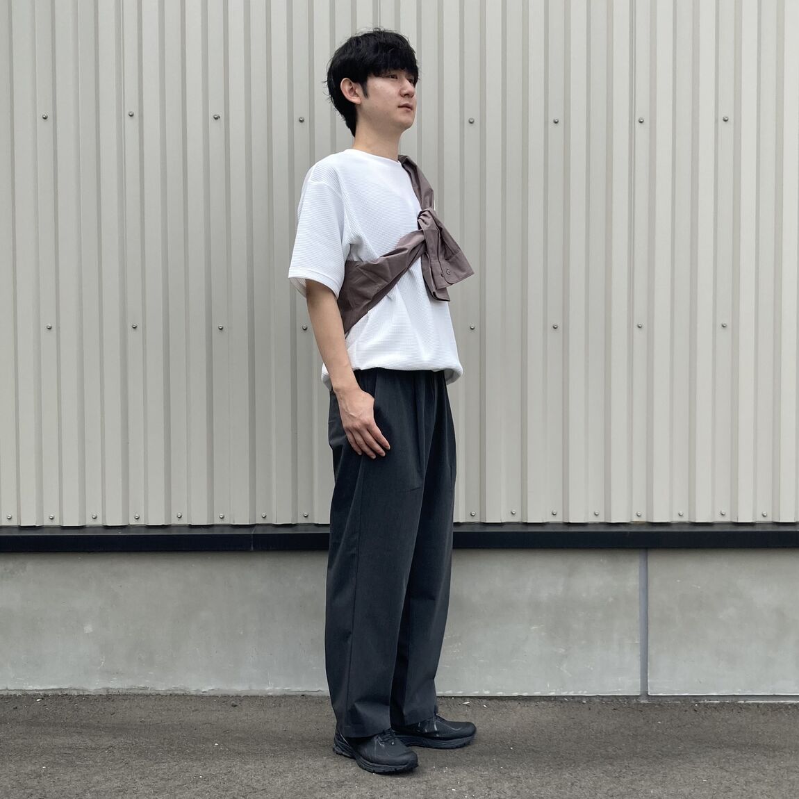 菊地さん　ワッフル半袖_V2d6aN