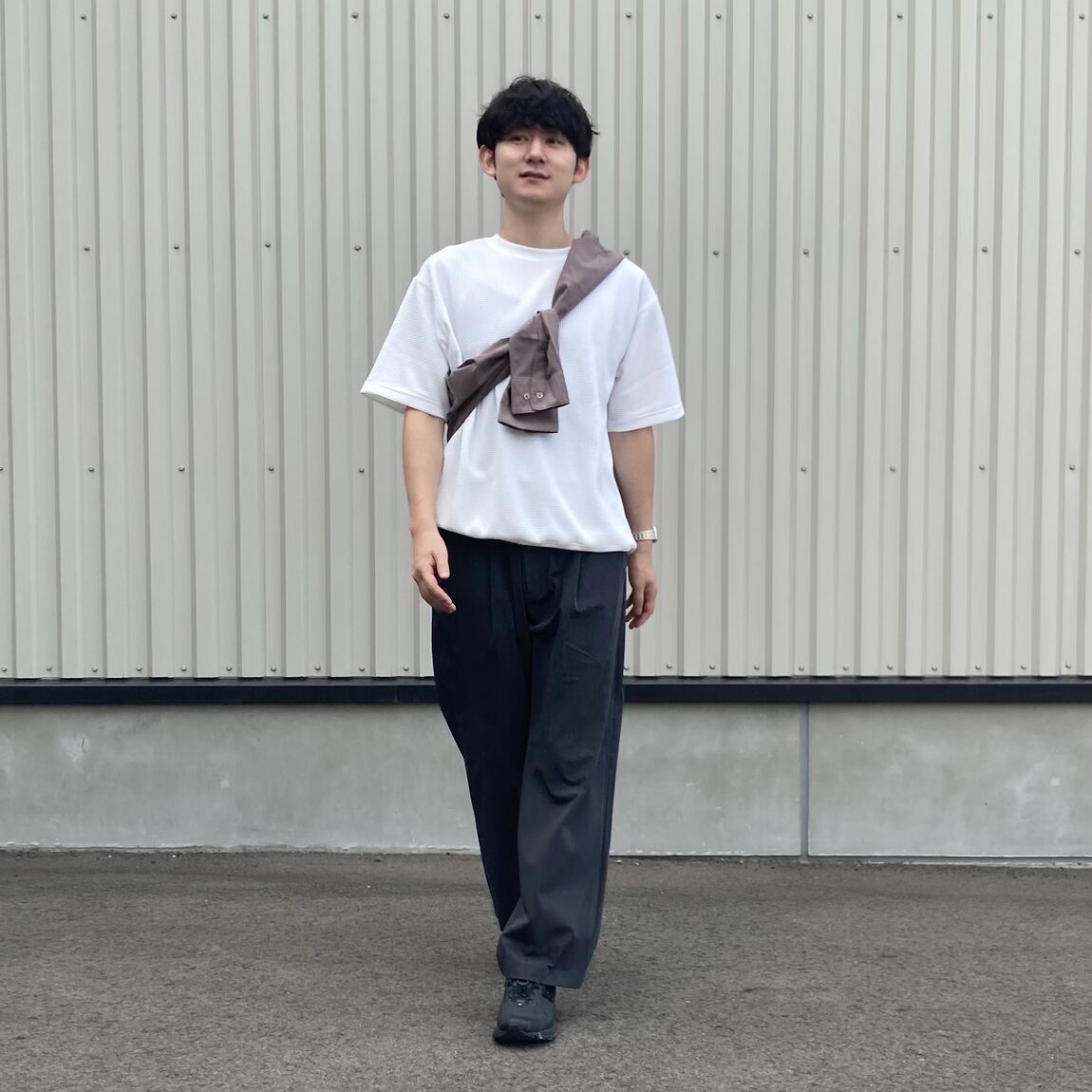 菊地さん　ワッフル半袖_ZsD9Hx