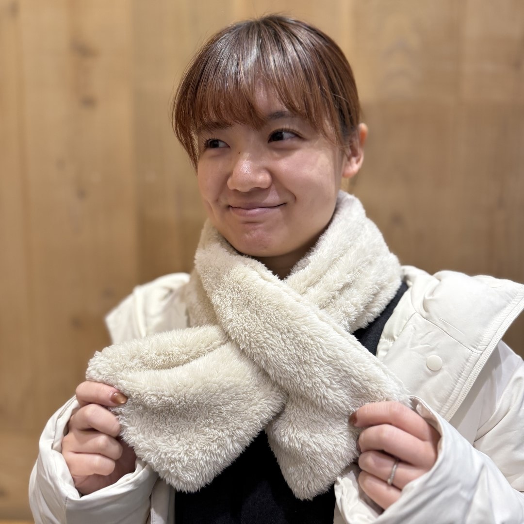 【イオンモール新発田】あったかボアマフラーで首元をあたたかく