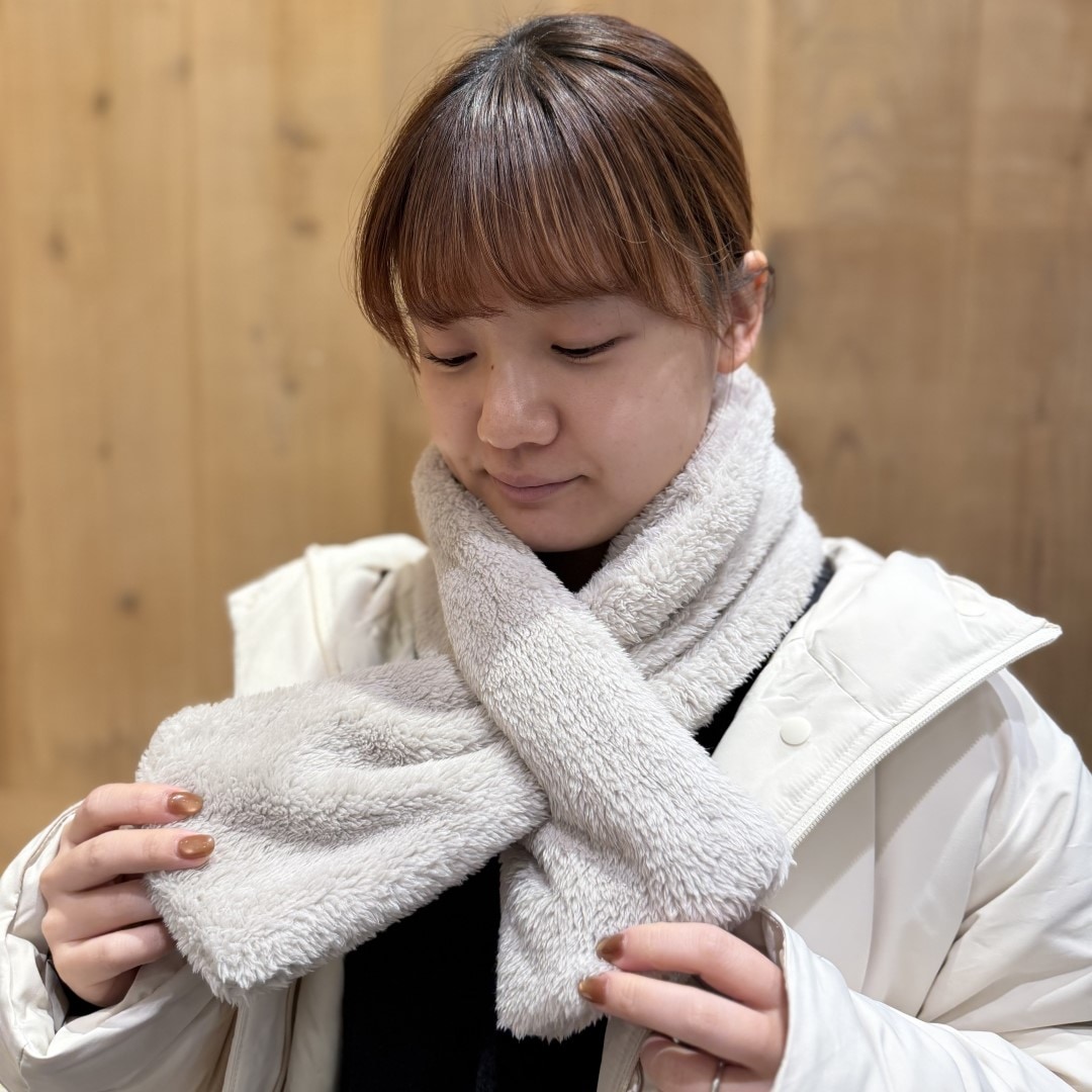 【イオンモール新発田】あったかボアマフラーで首元をあたたかく