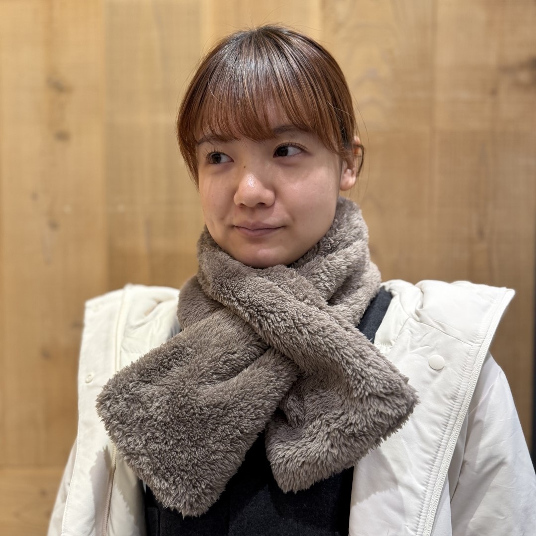 【イオンモール新発田】あったかボアマフラーで首元をあたたかく