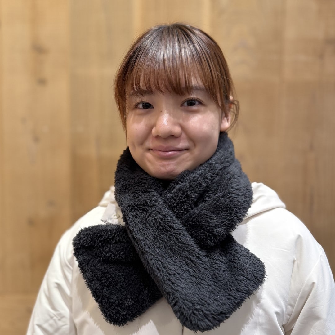 【イオンモール新発田】あったかボアマフラーで首元をあたたかく