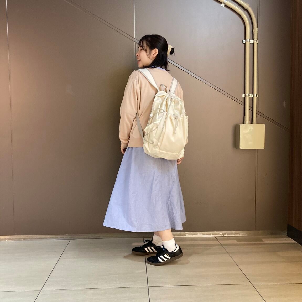 UVクルーネックカーディガン