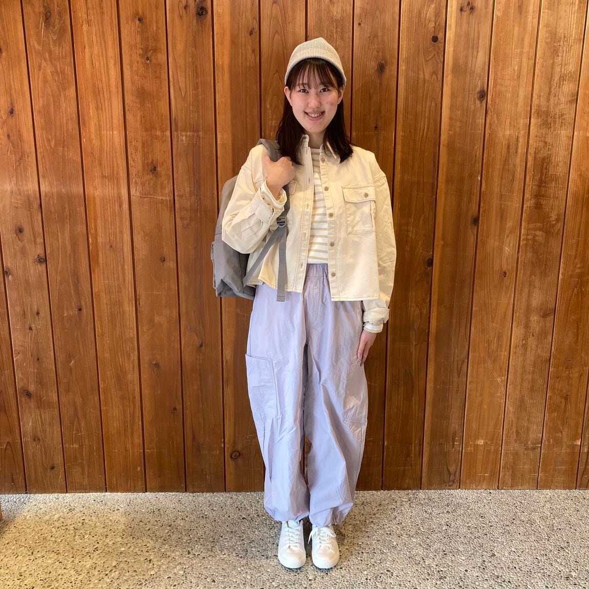 ライトツイル長袖シャツ正面②