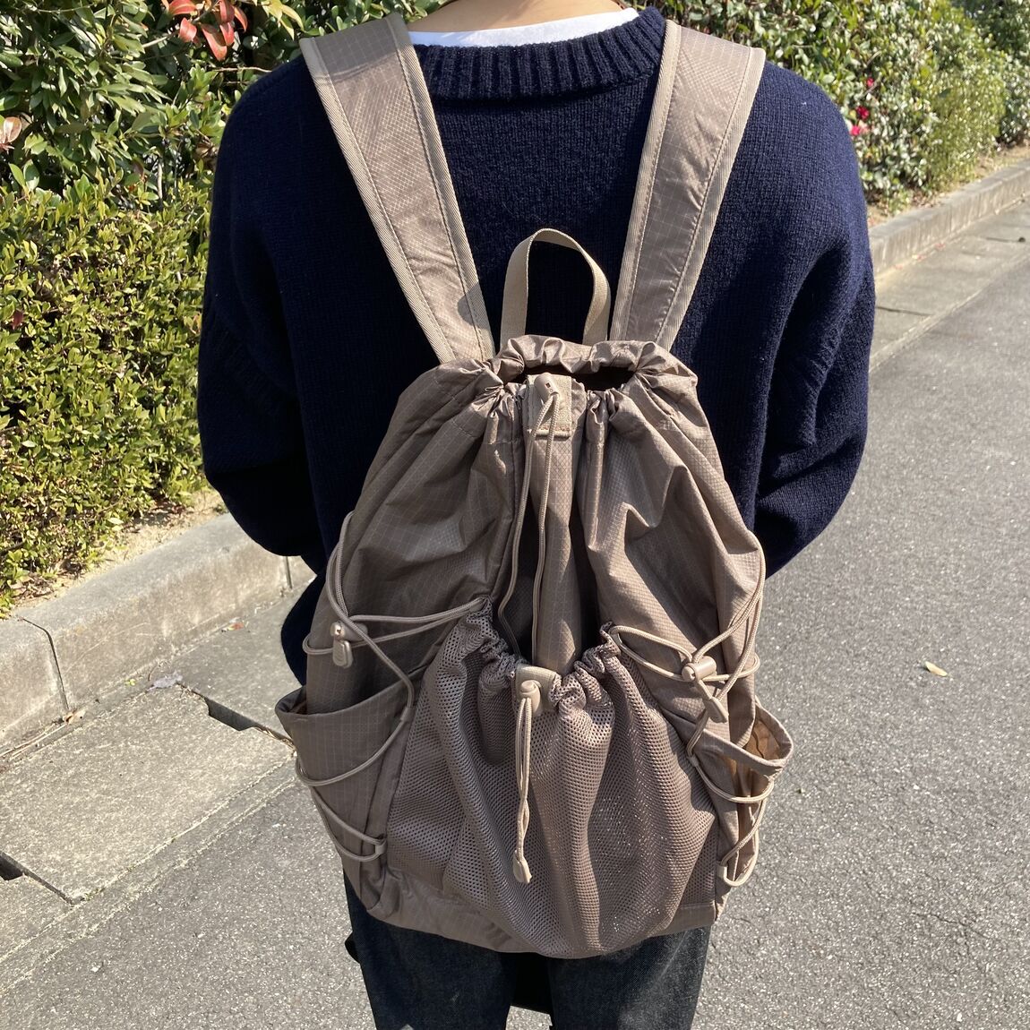 撥水リップストップリュックサック