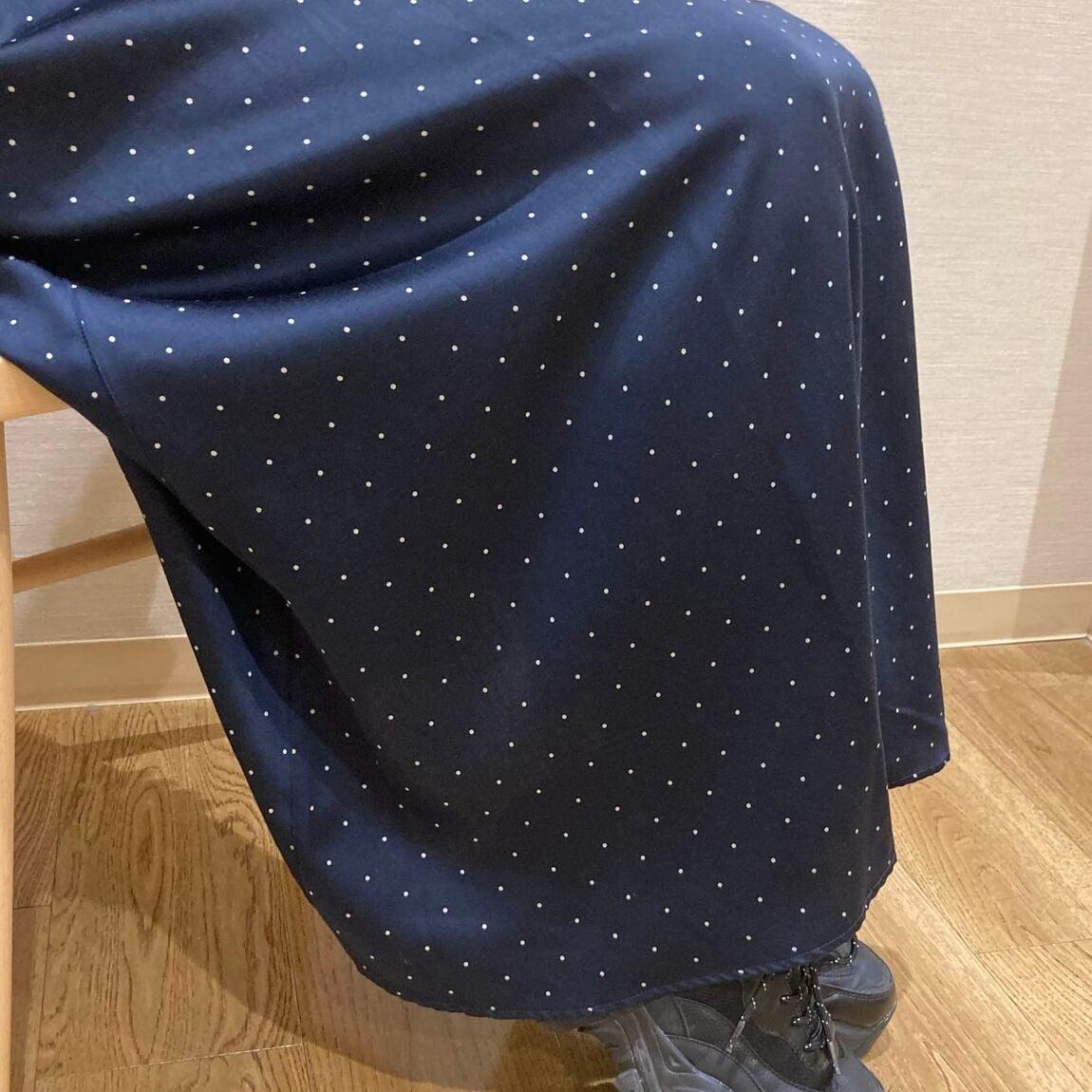 【いわて生協盛岡向中野】身長161cm 小笠原さんサテンワンピース_uGjZ52