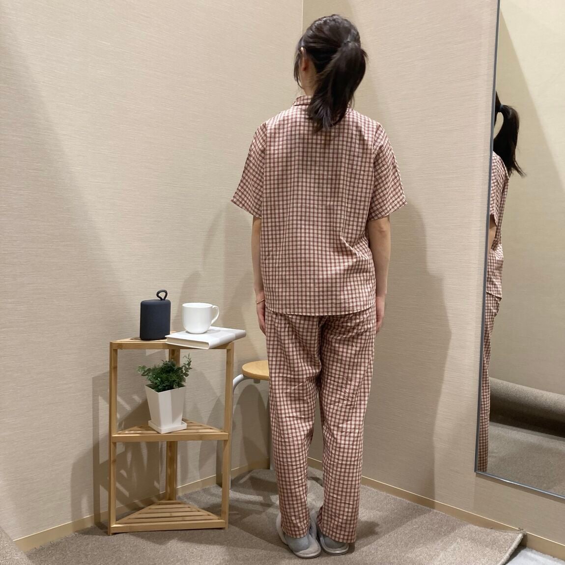 【いわて生協盛岡向中野】身長156cm チェック柄パジャマ_auw1qU