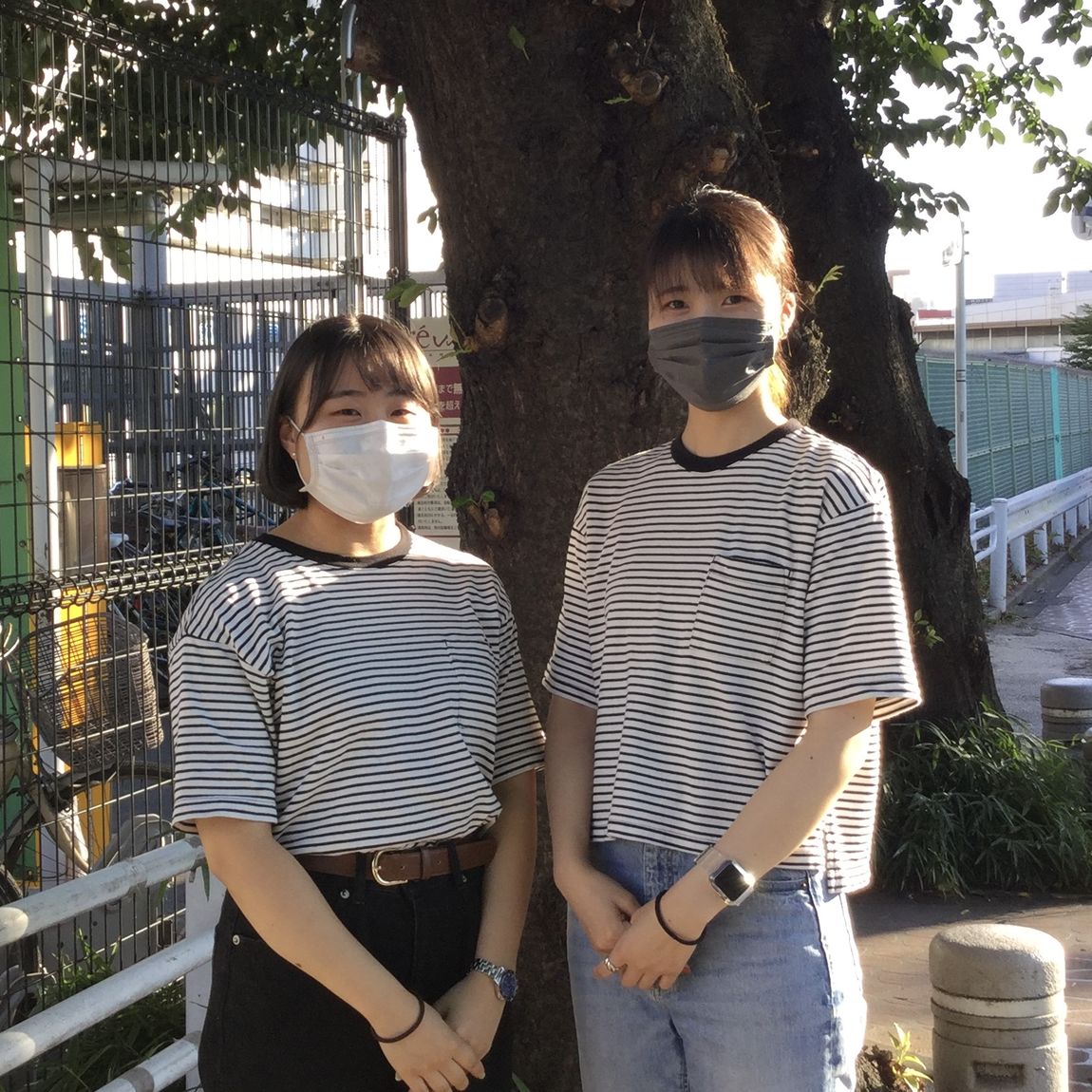 【巣鴨】ボーダー　双子コーデ