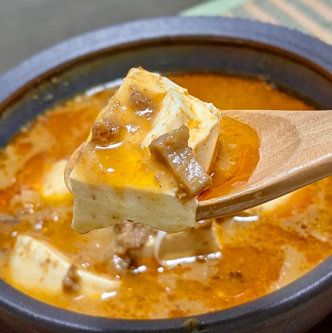 ごはんにかける胡麻味噌坦々スープで作るあつあつ温奴_9KpMhe