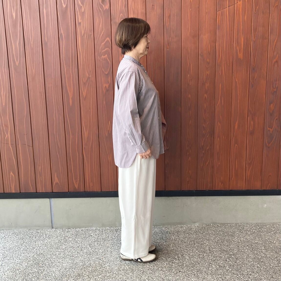 【いわて生協盛岡向中野】身長170cm 由美さんスウェットパンツ_A78SWe