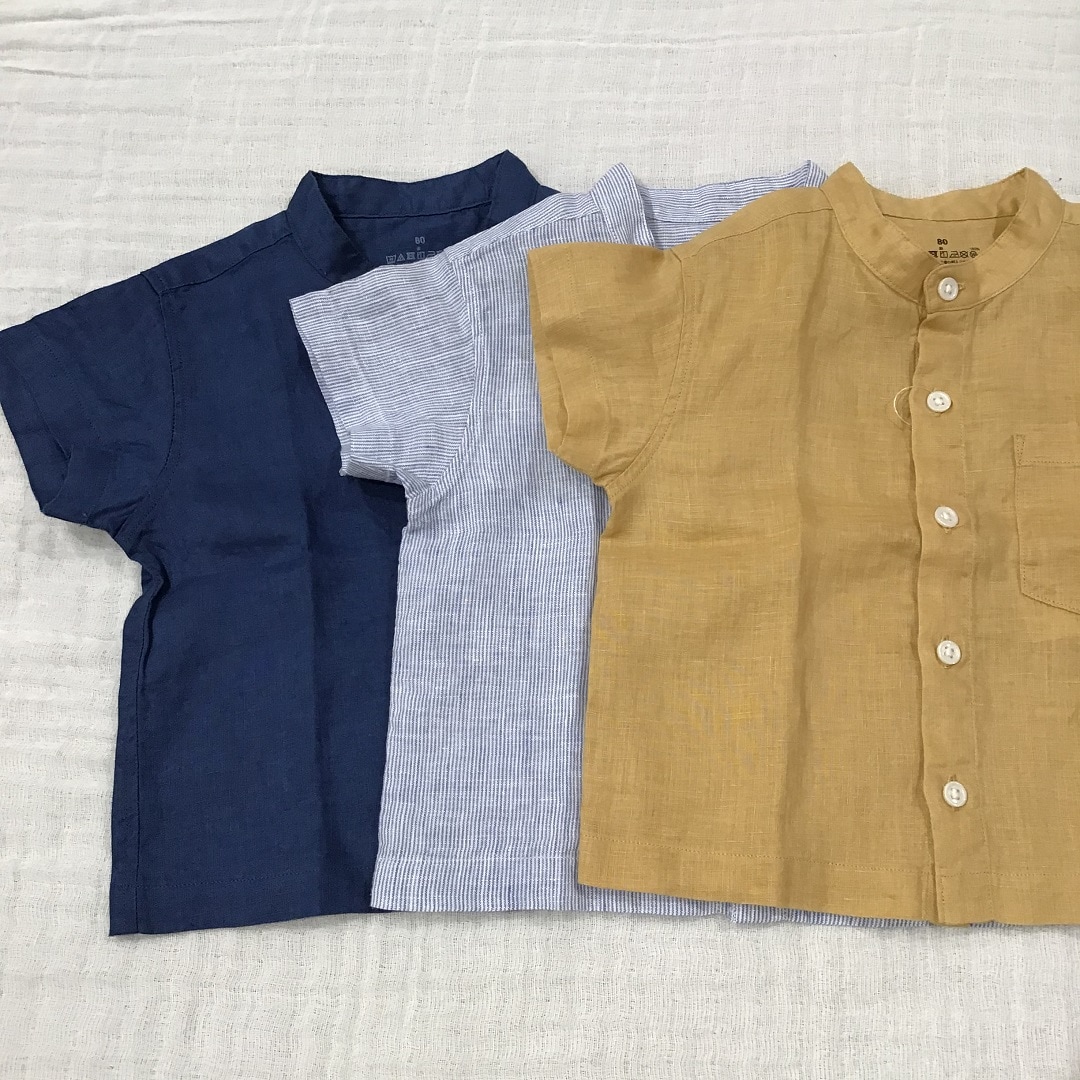 ザ モール仙台長町 麻 を着る Vol 3 子供 リネンのシャツ ブラウス 無印良品
