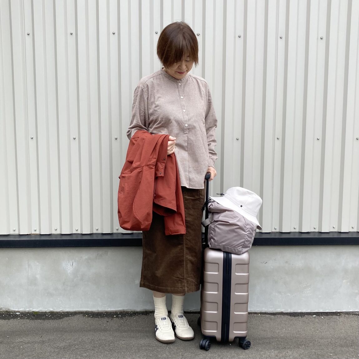 【いわて生協盛岡向中野】身長170cm 由美さん撥水ジャケット_rG4S41