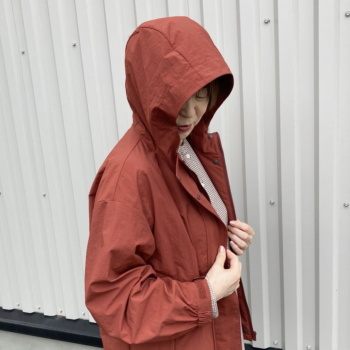 【いわて生協盛岡向中野】身長170cm 由美さん撥水ジャケット_33UPOD