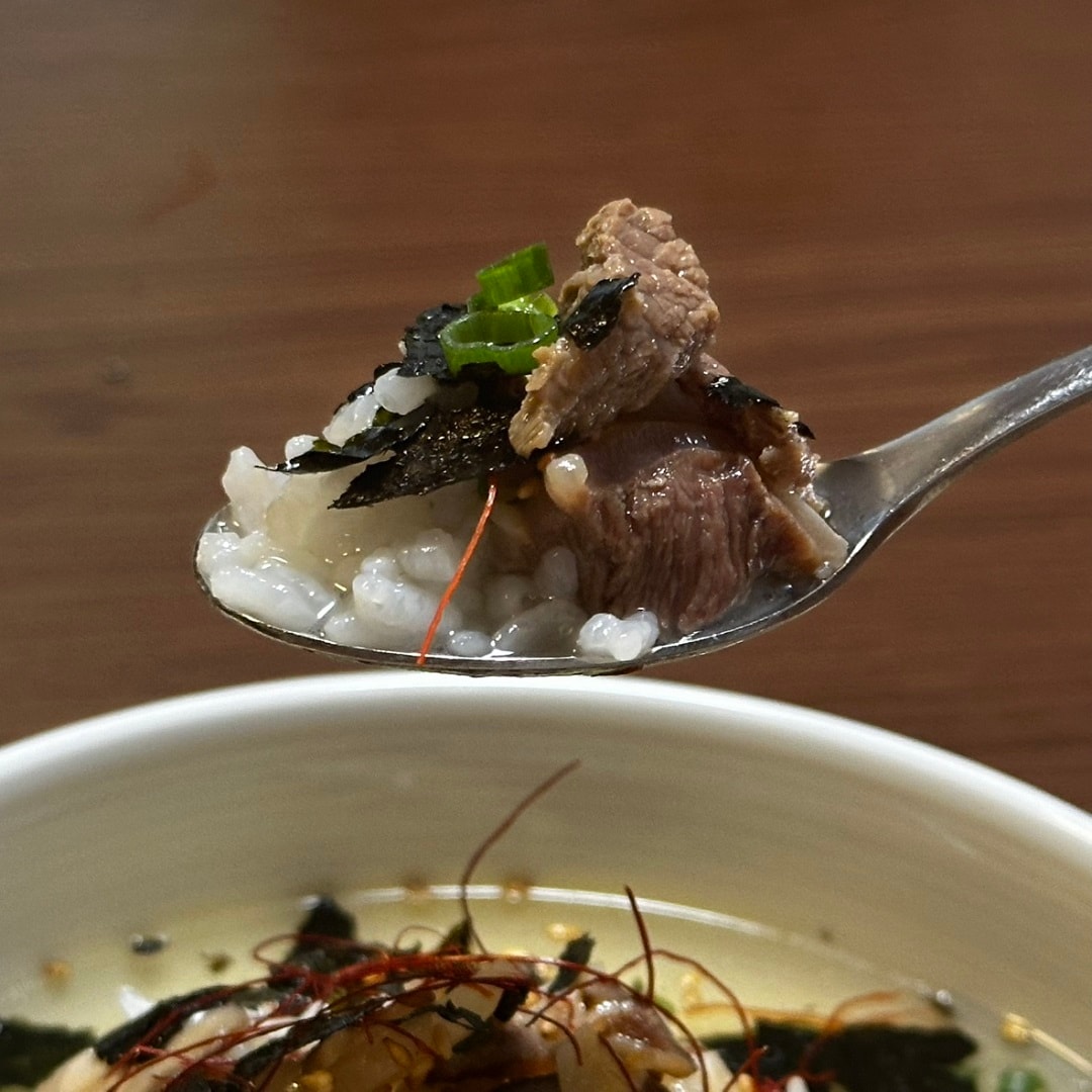 ごはんにかける冷やし牛だしクッパ