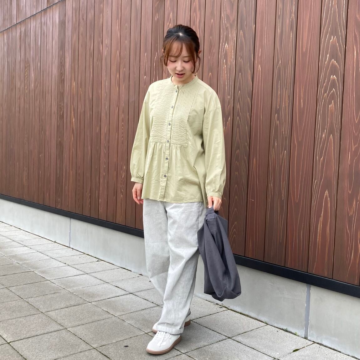 横澤さん　綿ピンタックブラウス_8WjHOd