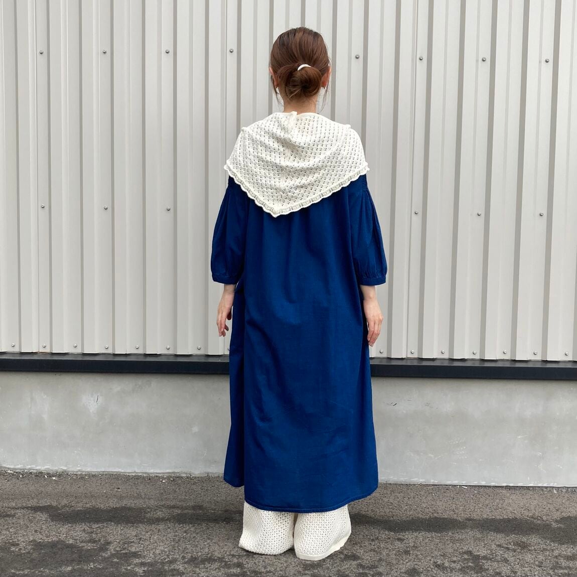 横澤さん　綿ピンタックワンピース_pDr5yn
