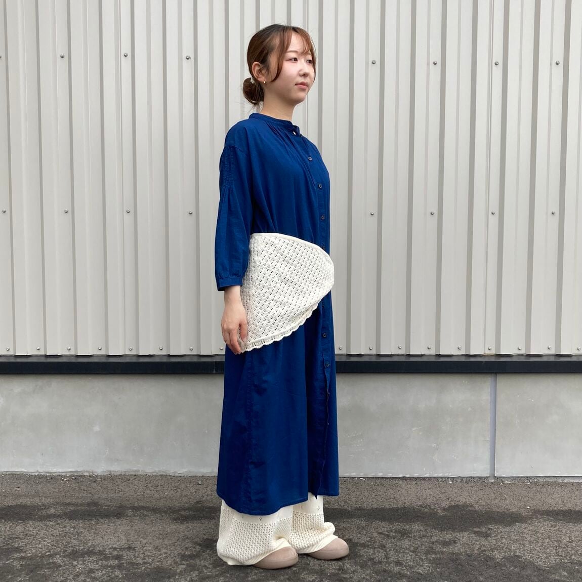 横澤さん　綿ピンタックワンピース_0oUjpI
