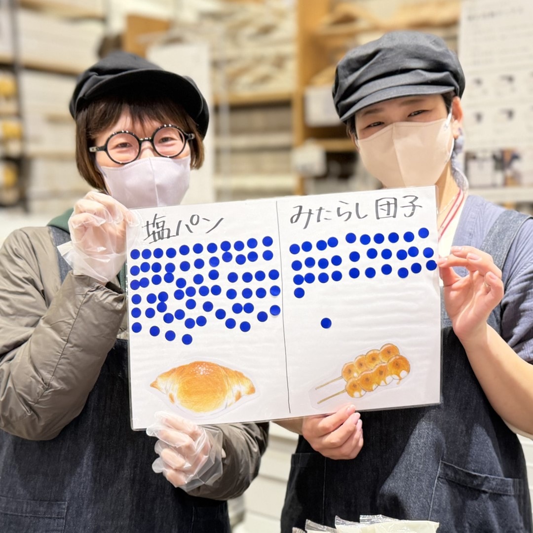 【イオンモール新発田】食べ比べ試食会レポート｜『不揃い　塩パン風バウム』『不揃い　みたらし団子風バウム』