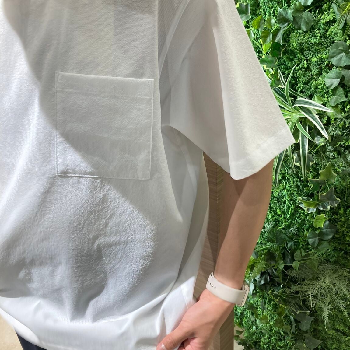 半袖布帛Tシャツ