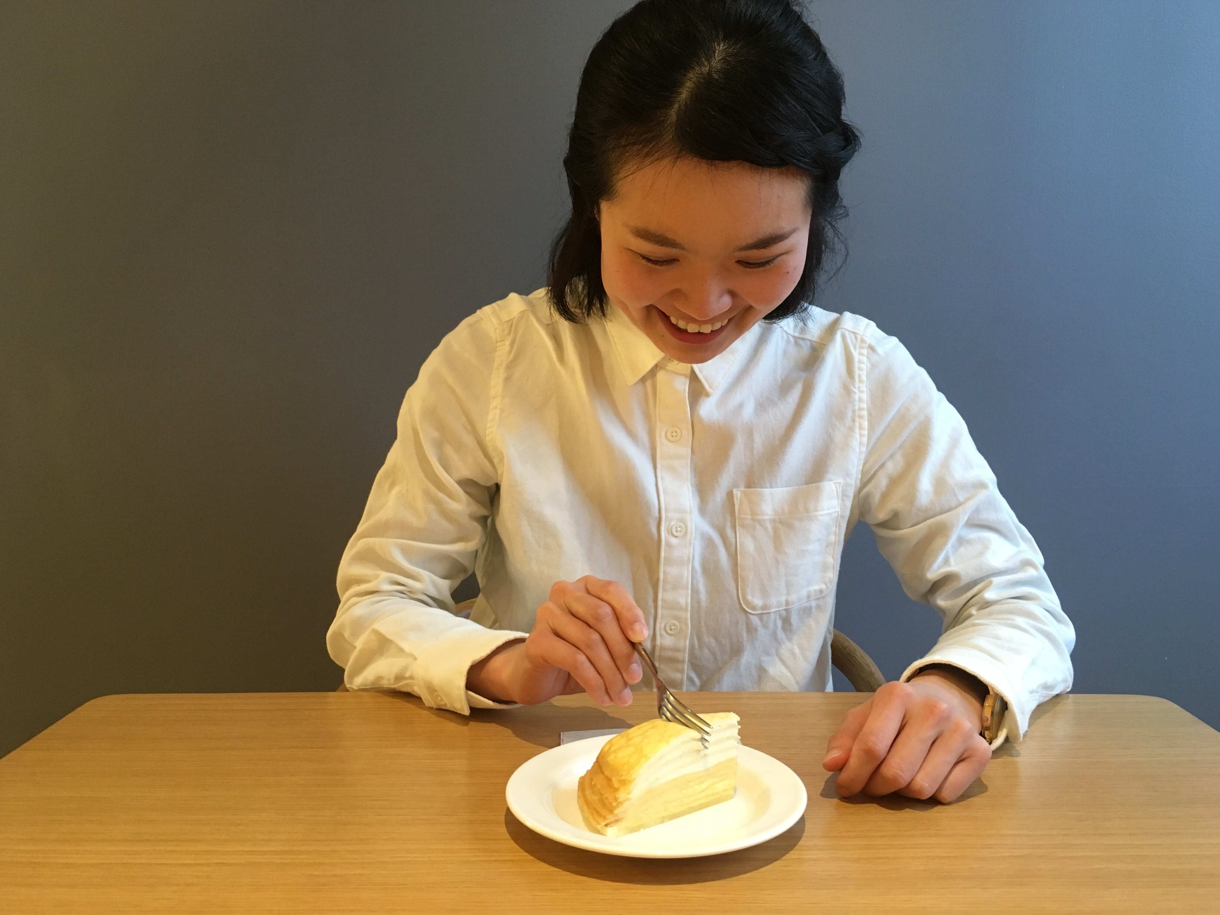【Café＆MealMUJIシエスタハコダテ】甘さすっきりミルクレープ