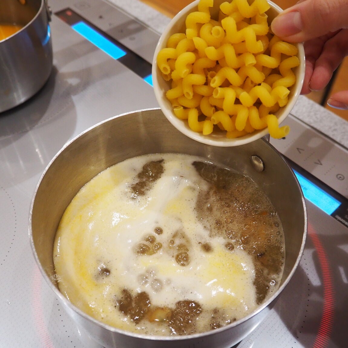 パスタ投入