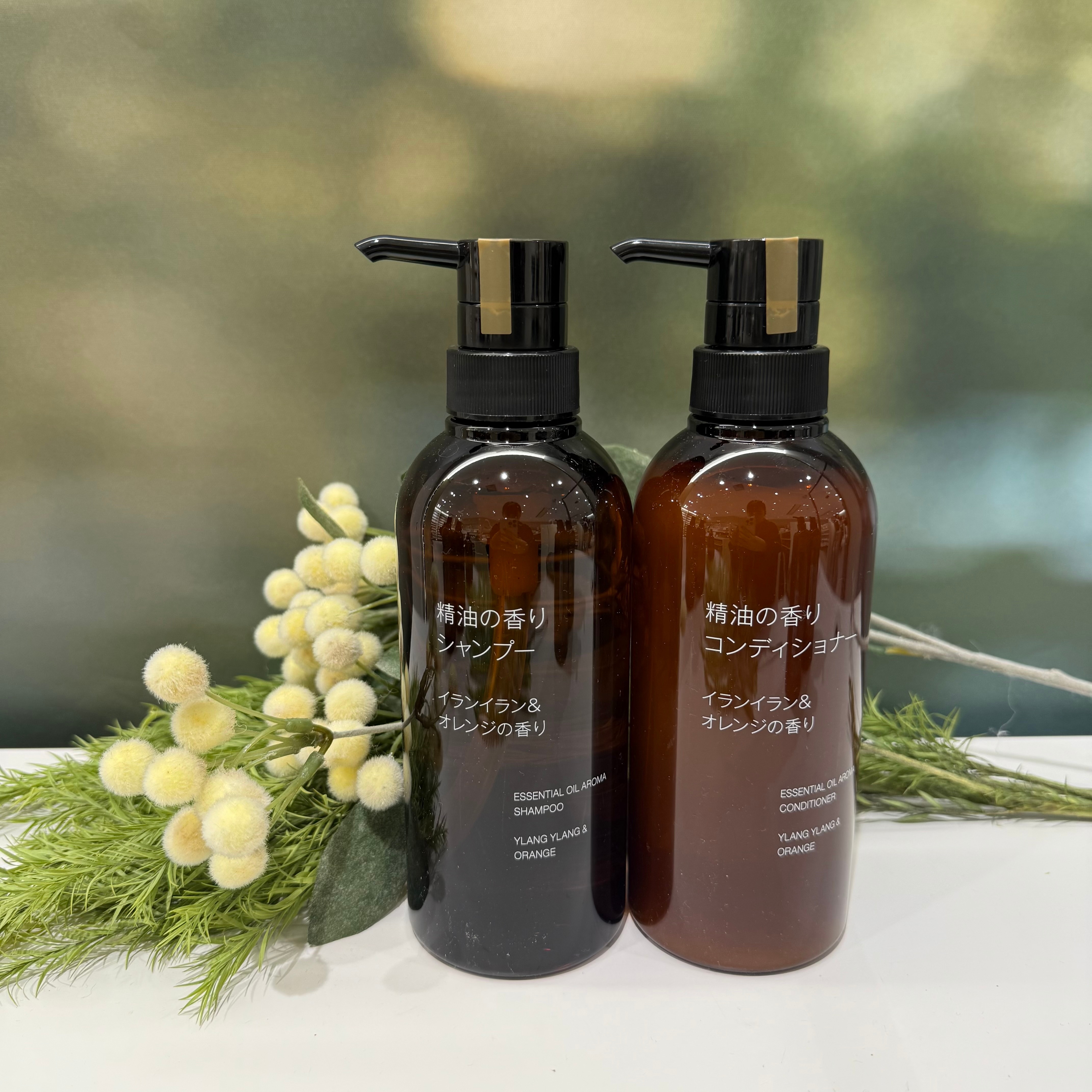 精油の香り シャンプーとコンディショナー