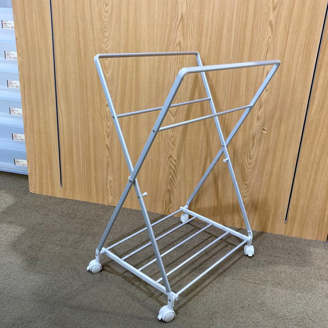 【アリオ倉敷】新商品│アルミ　たためる軽量　ランドリーワゴン 