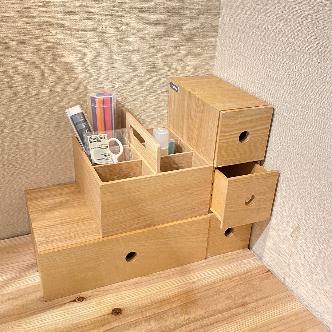 【イオンモール桑名】 ぬくもり感じる木製収納で、統一感のあるお部屋に。