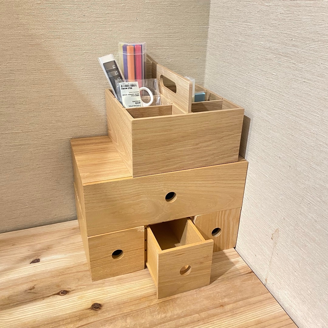 【イオンモール桑名】 ぬくもり感じる木製収納で、統一感のあるお部屋に。