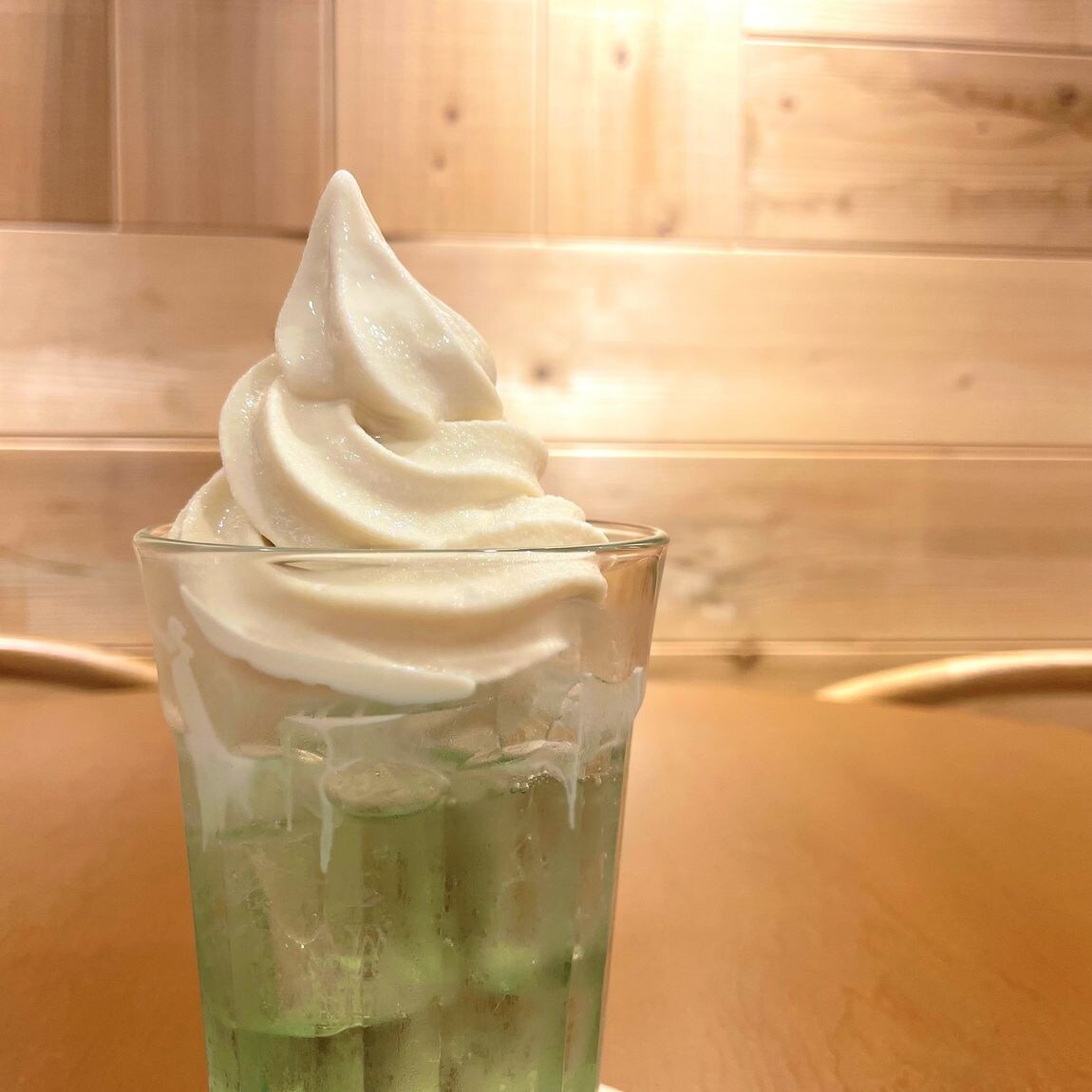 【Café＆mealMUJI近鉄四日市】メロンクリームソーダ