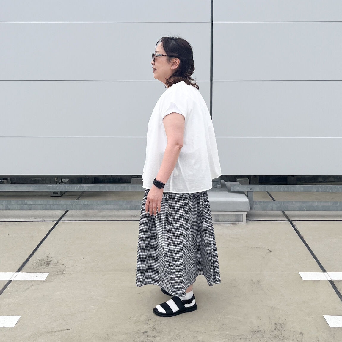 横